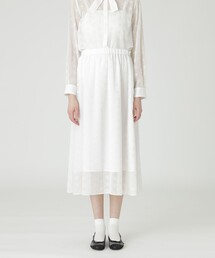 BLUE LABEL CRESTBRIDGE | エンブロイダリーシフォンスカート(スカート)