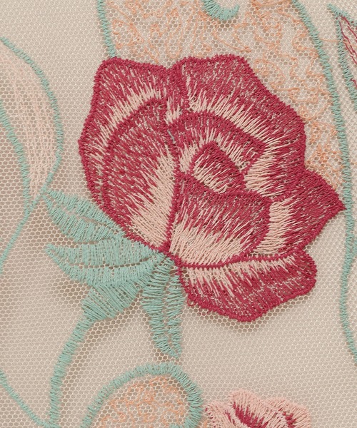 セール】ローズチュール刺繍ワンピース（ワンピース）｜Rose