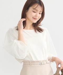 のわし① セール】異素材フリルチュニック 242848（Tシャツ/カットソー