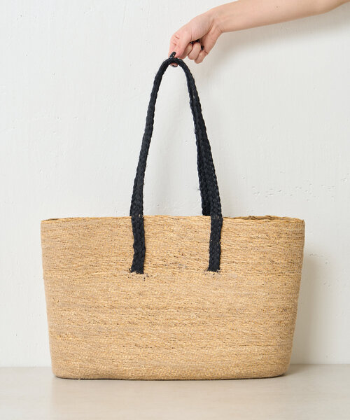 Jena espace merveilleux（ジェナ　エスパスメルヴェイユ）の「バイカラージュートバッグ（トートバッグ・レディース・オフホワイト/ブラック・FREE）」の7枚目の写真