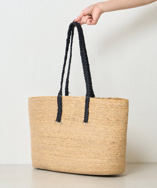 Jena espace merveilleux（ジェナ　エスパスメルヴェイユ）の「バイカラージュートバッグ（トートバッグ・レディース・オフホワイト/ブラック・FREE）」の8枚目の写真
