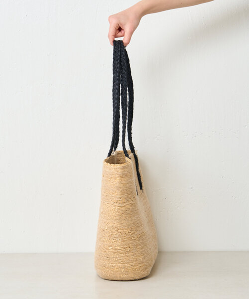 Jena espace merveilleux（ジェナ　エスパスメルヴェイユ）の「バイカラージュートバッグ（トートバッグ・レディース・オフホワイト/ブラック・FREE）」の9枚目の写真