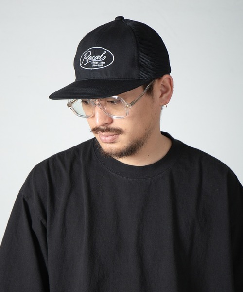 Flat Visor Snap-back Tracker Hat / フラットバイザーメッシュ