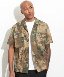 Tie-dye Open Collar Shirt
