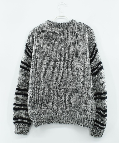 VINTAGE（ヴィンテージ）の「【ヴィンテージ古着】90’s CLUB internathional メランジニット（ニット/セーター・メンズ・グレー・LARGE）」の7枚目の写真