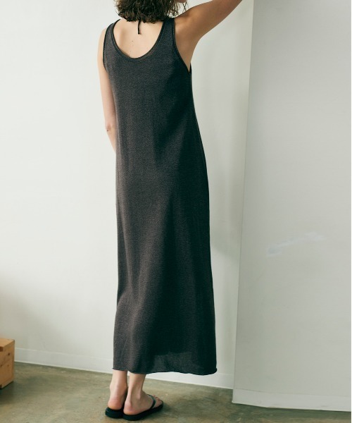 WALANCE（ワランス）の「paper knit dress（ワンピース・レディース・アイボリー/ブラック/ブラウン・FREE）」の9枚目の写真