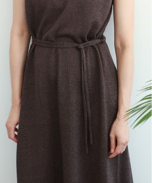 WALANCE（ワランス）の「paper knit dress（ワンピース・レディース・アイボリー/ブラック/ブラウン・FREE）」の18枚目の写真