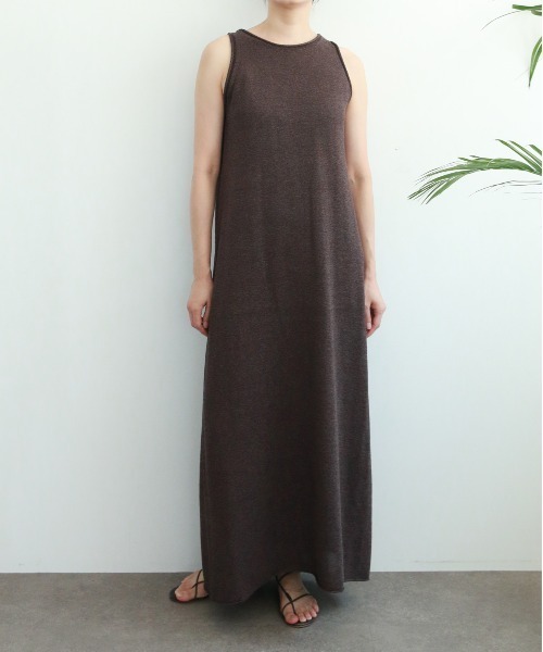 WALANCE（ワランス）の「paper knit dress（ワンピース・レディース・アイボリー/ブラック/ブラウン・FREE）」の16枚目の写真