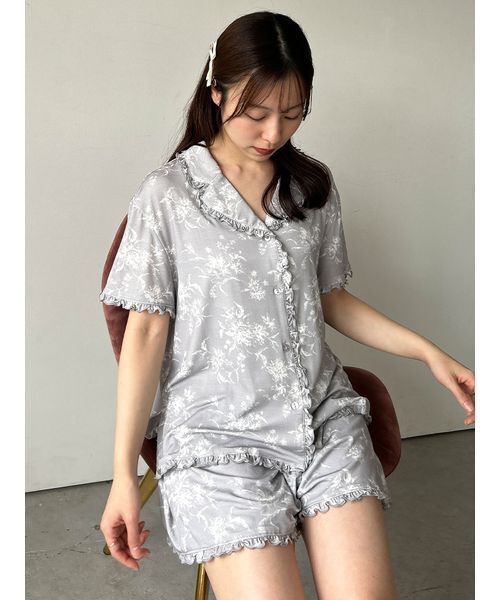 kate spade*ショートパジャマセット 半袖 ショートパンツ セール】カットレーヨンショートパンツ（ルームウェア/パジャマ