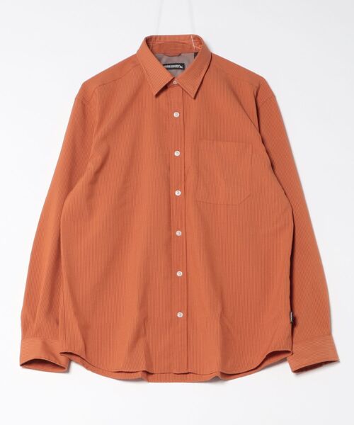 Eddie Bauer(エディーバウアー)の「パックイットテック シアサッカー 長袖シャツ(シャツ/ブラウス・メンズ・ダークオレンジ/ライトベージュ/ダークネイビー・M/XXL/XL/L)」の13枚目の写真