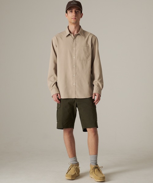 Eddie Bauer(エディーバウアー)の「パックイットテック シアサッカー 長袖シャツ(シャツ/ブラウス・メンズ・ダークオレンジ/ライトベージュ/ダークネイビー・M/XXL/XL/L)」の14枚目の写真