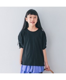 NHT（エヌエイチティー）の「エヌエイチティー ギャザーパフTシャツ（Tシャツ/カットソー・キッズ）」