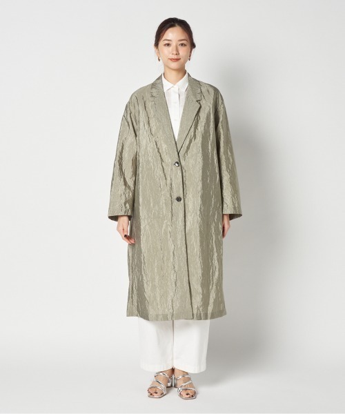 HELIOPOLE（エリオポール）の「SHINY SHEER LIGHT COAT（その他アウター・レディース・ベージュ/カーキ・36/38）」の10枚目の写真