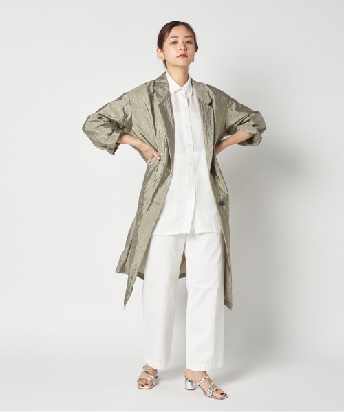 HELIOPOLE（エリオポール）の「SHINY SHEER LIGHT COAT（その他アウター・レディース・ベージュ/カーキ・36/38）」の14枚目の写真