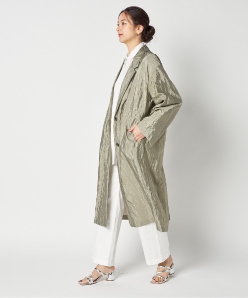 HELIOPOLE（エリオポール）の「SHINY SHEER LIGHT COAT（その他アウター・レディース・ベージュ/カーキ・36/38）」の15枚目の写真