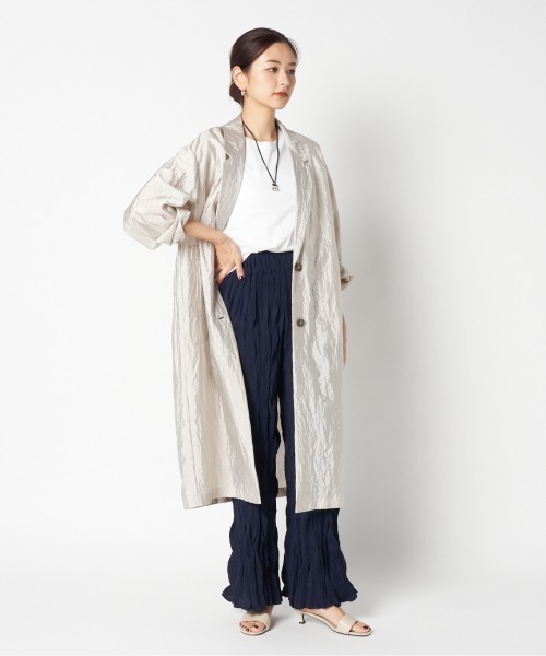 HELIOPOLE（エリオポール）の「SHINY SHEER LIGHT COAT（その他アウター・レディース・ベージュ/カーキ・36/38）」の17枚目の写真
