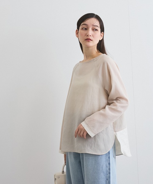 ketty(ケティ)の「リフラクスツイルプルブラウス≪手洗い可能≫(シャツ/ブラウス・レディース・カーキ/ブラック/ベージュ・M)」の1枚目の写真