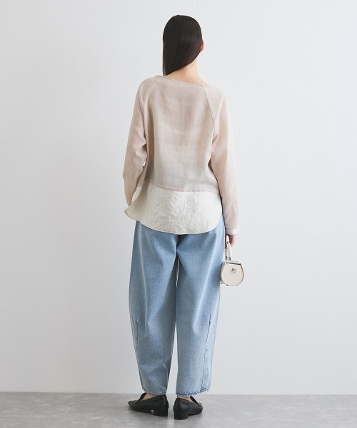 ketty(ケティ)の「リフラクスツイルプルブラウス≪手洗い可能≫(シャツ/ブラウス・レディース・カーキ/ブラック/ベージュ・M)」の12枚目の写真