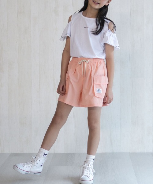 NAVY(ネイビー)の「NAVY SARARI カーゴキュロット【水陸両用ウェア】(その他パンツ・キッズ・オレンジ/カーキ系/ブラック・100/110/120/130/140/150/160)」の5枚目の写真