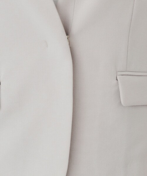 index（インデックス）の「ストレッチノーカラージャケット/セットアップ対応可【洗える/イージーアイロン/抗ピル】（ノーカラージャケット・レディース・グレー/ナチュラル/ネイビー・34/36/38/40/42）」の22枚目の写真