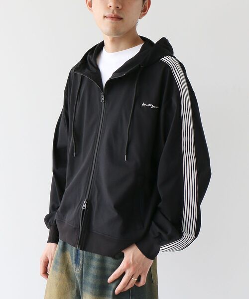 CRAFT STANDARD BOUTIQUE（クラフトスタンダードブティック）の「速乾/UVカット/イージーケア トラックパーカー（パーカー・レディース・ラベンダー/ブルー/オフホワイト/チャコールグレー/ブラック/ブルーグレー・L/M/S）」の10枚目の写真