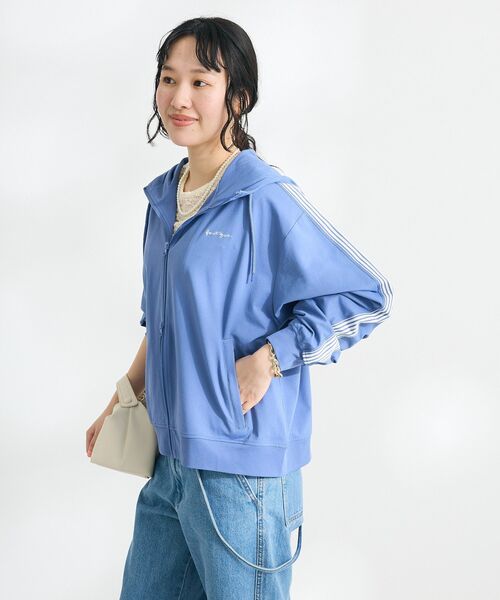 CRAFT STANDARD BOUTIQUE（クラフトスタンダードブティック）の「速乾/UVカット/イージーケア トラックパーカー（パーカー・レディース・ラベンダー/ブルー/オフホワイト/チャコールグレー/ブラック/ブルーグレー・L/M/S）」の15枚目の写真