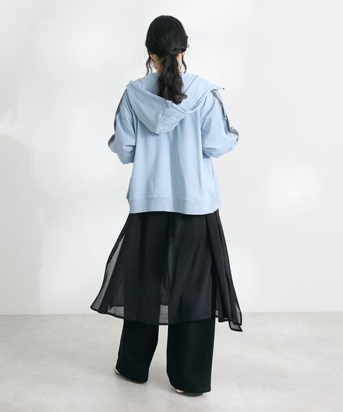 CRAFT STANDARD BOUTIQUE（クラフトスタンダードブティック）の「速乾/UVカット/イージーケア トラックパーカー（パーカー・レディース・ラベンダー/ブルー/オフホワイト/チャコールグレー/ブラック/ブルーグレー・L/M/S）」の20枚目の写真