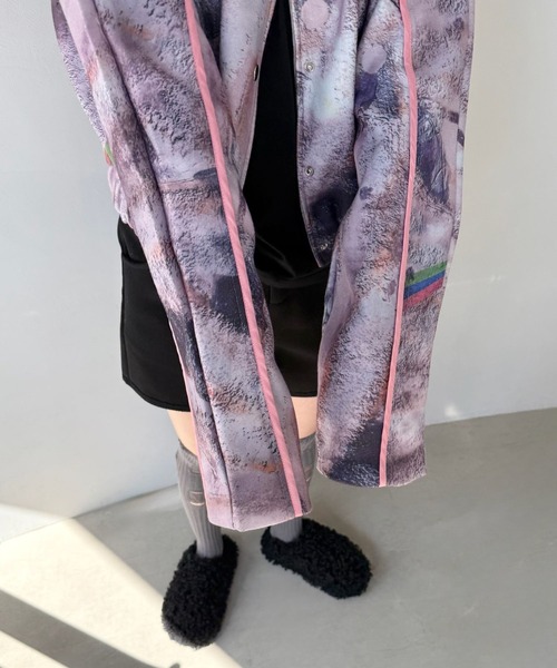 SANSeLF(サンセルフ)の「【SANSeLF】 アートプリントジャケット ドローインググラフィック sanw25a029(その他アウター・レディース・マルチ・FREE)」の8枚目の写真
