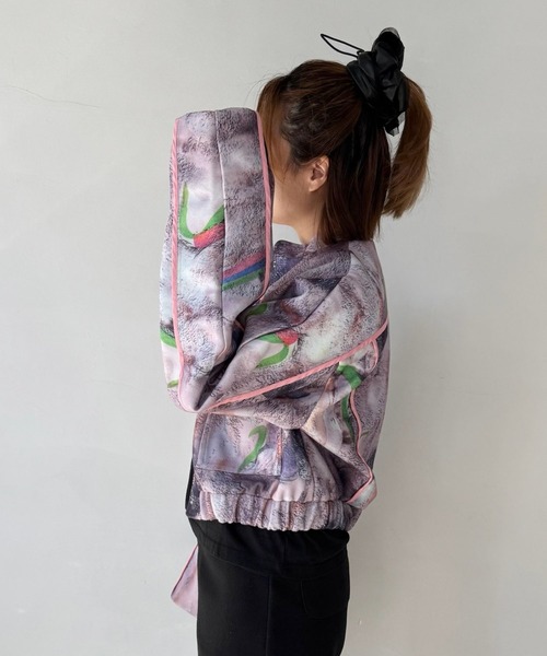 SANSeLF(サンセルフ)の「【SANSeLF】 アートプリントジャケット ドローインググラフィック sanw25a029(その他アウター・レディース・マルチ・FREE)」の5枚目の写真