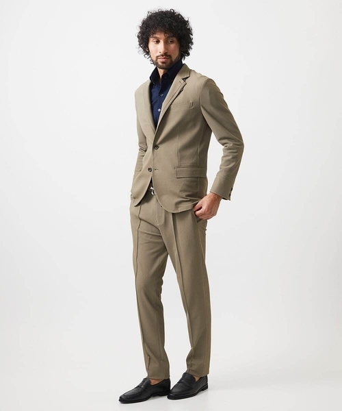 MICHEL KLEIN HOMME (ミッシェルクランオム)の「ワンタックイージースラックスパンツ セットアップ(スラックス・メンズ・ブラック/ベージュ/グレー・MEDIUM/LARGE/X-LARGE)」の10枚目の写真