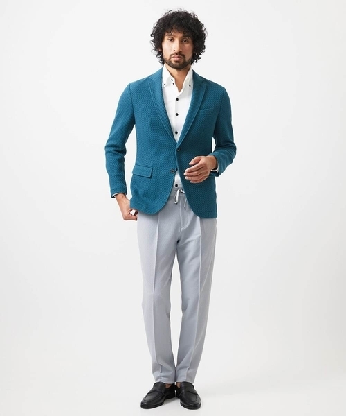 MICHEL KLEIN HOMME (ミッシェルクランオム)の「ワンタックイージースラックスパンツ セットアップ(スラックス・メンズ・ブラック/ベージュ/グレー・MEDIUM/LARGE/X-LARGE)」の15枚目の写真