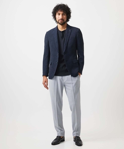 MICHEL KLEIN HOMME (ミッシェルクランオム)の「ワンタックイージースラックスパンツ セットアップ(スラックス・メンズ・ブラック/ベージュ/グレー・MEDIUM/LARGE/X-LARGE)」の14枚目の写真