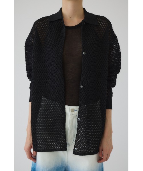 RIM.ARK（リムアーク）の「Lace knit SH レースニットシャツ（ニット