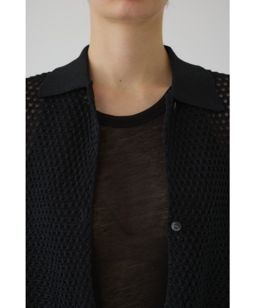 美品 RIM.ARK リムアーク Lace knit SH レースニットシャツ RIM.ARK（リムアーク）の「Lace knit SH レースニットシャツ