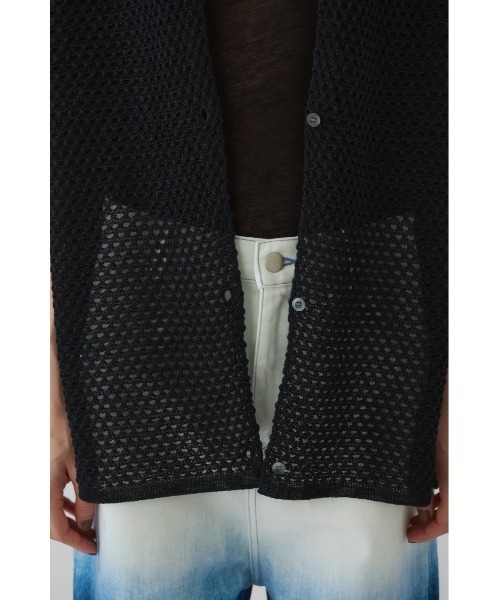RIM.ARK（リムアーク）の「Lace knit SH レースニットシャツ（ニット