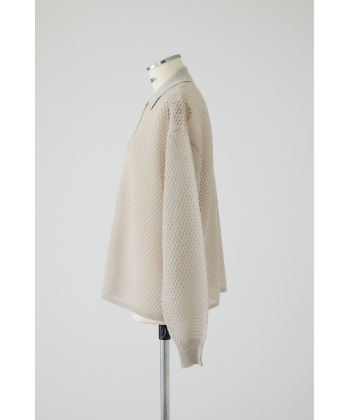 RIM.ARK - 完売　リムアーク　Lace knit SH レースニットシャツ Lace knit SH レースニットシャツ（ニット/セーター）｜RIM.ARK