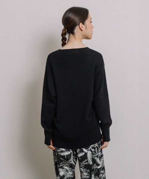 【美品】コットンカシミヤニットプルオーバー¥39,600（税込） CABaN ニット セーター コットンカシミヤワッフル