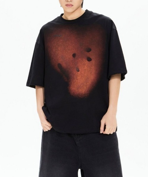 FreeZone(フリーゾーン)の「プリント半袖Tシャツ(Tシャツ/カットソー・メンズ・ブラック/ホワイト・F)」の17枚目の写真