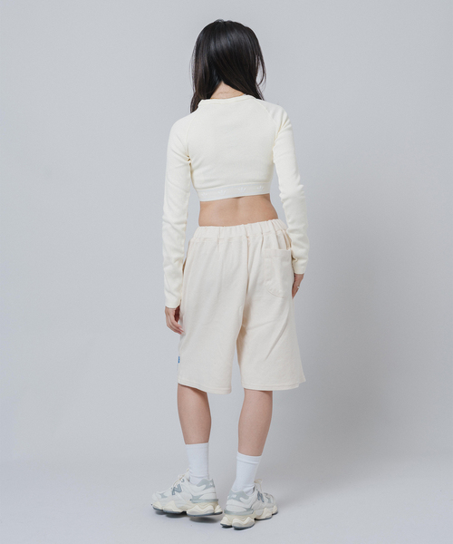 adidas(アディダス)の「adidas/アディダスRIB LS TOP(Tシャツ/カットソー・レディース・アイボリー/ブラック・MEDIUM)」の15枚目の写真