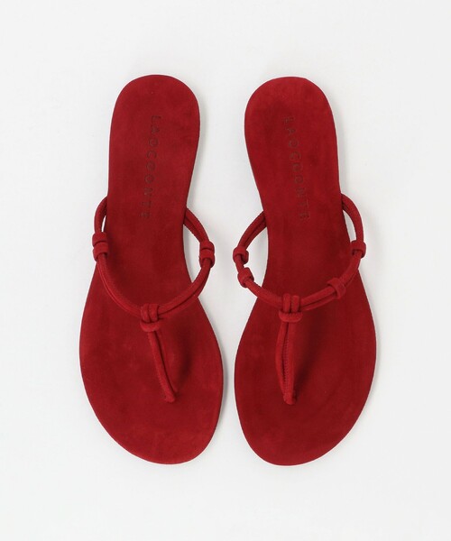 LAOCOONTE（ラオコンテ）の「＜LAOCOONTE＞THONG サンダル＜ Select by EMMEL REFINES ＞（サンダル・レディース・ダークブラウン/レッド・37/36/38）」の4枚目の写真