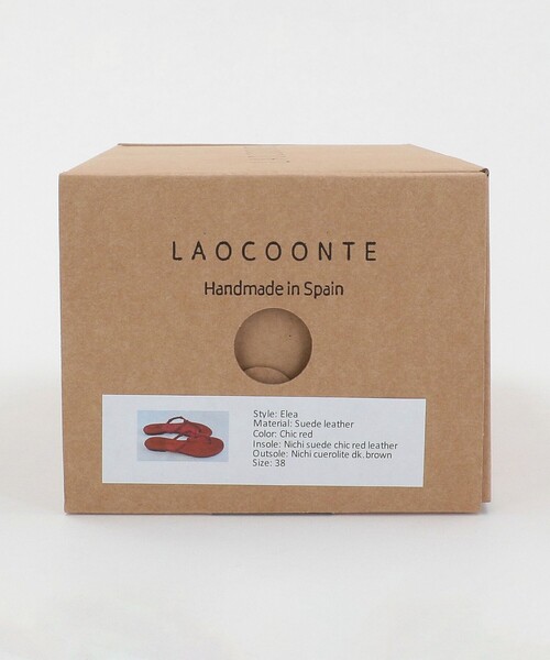 LAOCOONTE（ラオコンテ）の「＜LAOCOONTE＞THONG サンダル＜ Select by EMMEL REFINES ＞（サンダル・レディース・ダークブラウン/レッド・37/36/38）」の15枚目の写真