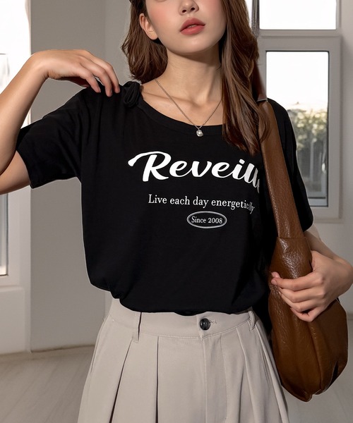 Candlestick(キャンドルスティック)の「接触冷感 肩ひも付き コットン100% オフショルダーTシャツ 涼しい ひんやり カジュアル フェミニン(Tシャツ/カットソー・レディース・ダークグリーン/ミント/グレイッシュベージュ/ダルブルー系/ピンク系/ネイビー系/ブラック系2/ブラック系3/ブラック系1/ブラック系/ホワイト系1/ホワイト系/ホワイト系2/ホワイト系3/イエロー/ピンク系1/ダルブルー系1/ライム/ブラック系その他2/イエロー系その他/ブラック系その他3/ホワイト系その他/ブラック系その他・M/L/LL)」の1枚目の写真