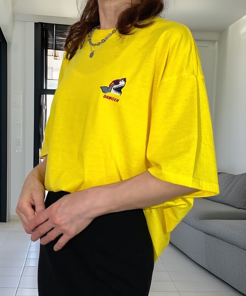 セール】ロゴ 刺繍 ワイドシルエット 半袖 Tシャツ 推し活 推し