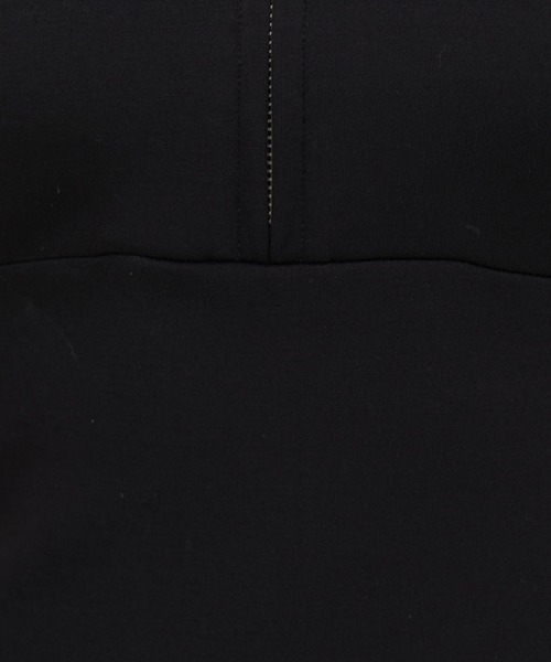 ROYAL PARTY（ロイヤルパーティー）の「【ZOZO限定】ZIPフード半袖タイトワンピース（ワンピース・レディース・ブラック/グレー/ベージュ・FREE）」の5枚目の写真