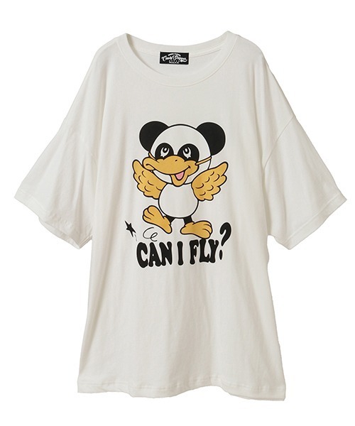 Candy Stripper（キャンディストリッパー）の「CANIFLY? BIG Tシャツ（Tシャツ/カットソー・レディース・ブラック/オフホワイト/レッド/ブルー・FREE）」の2枚目の写真