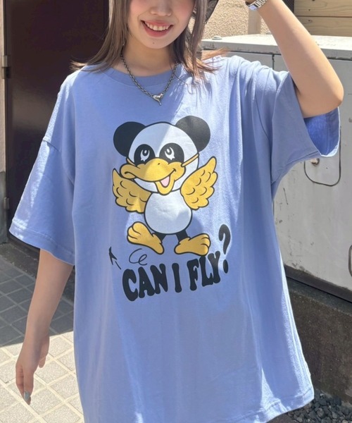 Candy Stripper（キャンディストリッパー）の「CANIFLY? BIG Tシャツ（Tシャツ/カットソー・レディース・ブラック/オフホワイト/レッド/ブルー・FREE）」の4枚目の写真