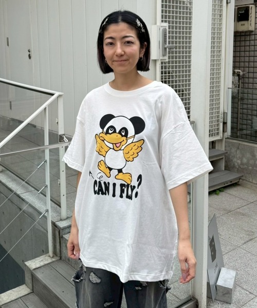 Candy Stripper（キャンディストリッパー）の「CANIFLY? BIG Tシャツ（Tシャツ/カットソー・レディース・ブラック/オフホワイト/レッド/ブルー・FREE）」の10枚目の写真