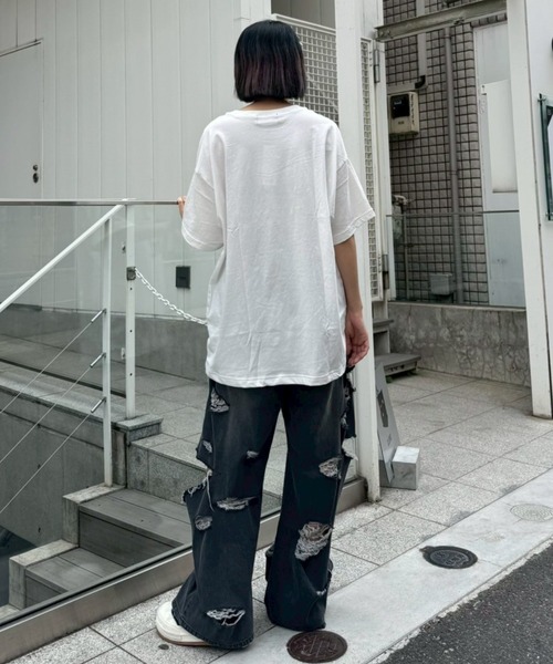 Candy Stripper（キャンディストリッパー）の「CANIFLY? BIG Tシャツ（Tシャツ/カットソー・レディース・ブラック/オフホワイト/レッド/ブルー・FREE）」の17枚目の写真