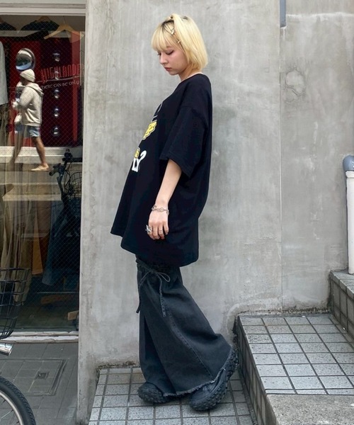 Candy Stripper（キャンディストリッパー）の「CANIFLY? BIG Tシャツ（Tシャツ/カットソー・レディース・ブラック/オフホワイト/レッド/ブルー・FREE）」の21枚目の写真