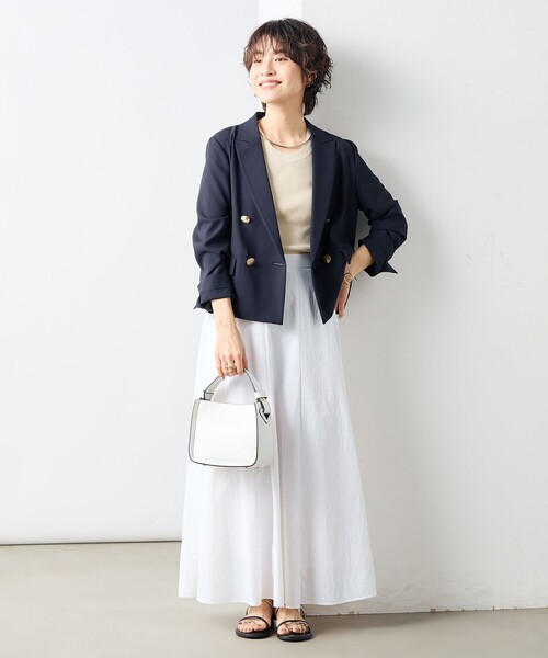 NOLLEY’S Sophi（ノーリーズソフィ）の「ウォッシャブルショートジャケット（テーラードジャケット・レディース・ネイビー/ベージュ・34/36/38）」の22枚目の写真